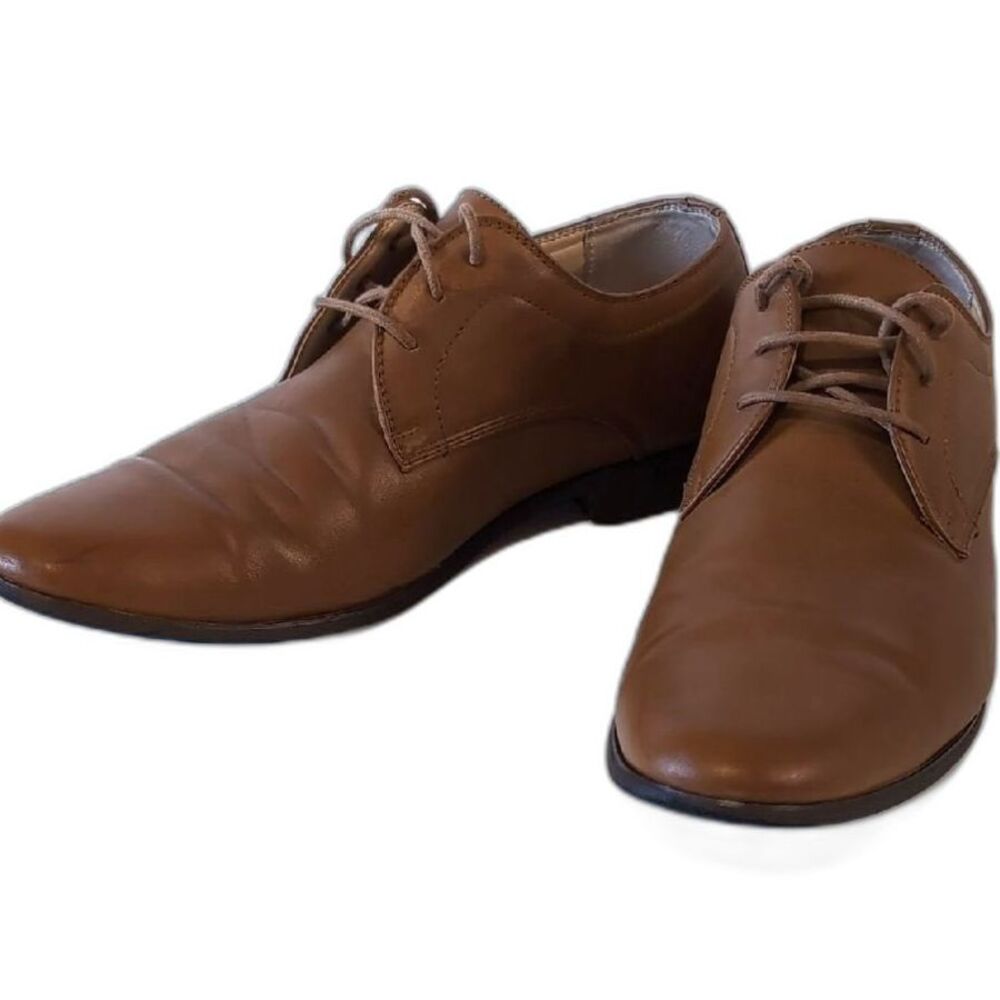Perry Ellis Portfolio Brown Suede Oxford Dress Shoes Sz 11